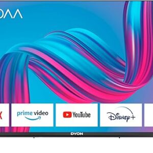 DYON Movie Smart 32 VX 80 cm (32 Zoll) Fernseher (HD Smart TV, HD Triple Tuner (DVB-C/-S2/-T2), App Store, Prime Video, Netflix, YouTube, DAZN, Disney+) [Mod. 2023]